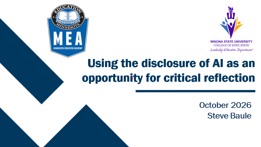 Title slide for MEA AI_critical_reflection presentation October2026